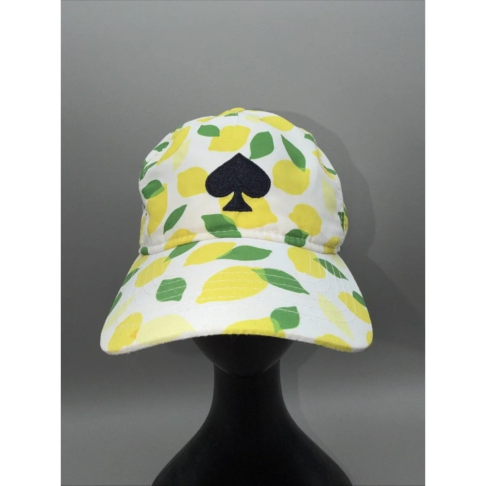 Kate Spade New York Lemon Toss Baseball Cap Hat OSFM